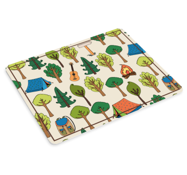 Tapis de souris original Éléments de scène de camping - TenStickers