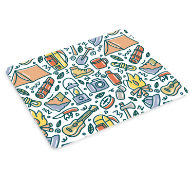 Tapis de souris original Éléments d'aventure en plein air - TenStickers