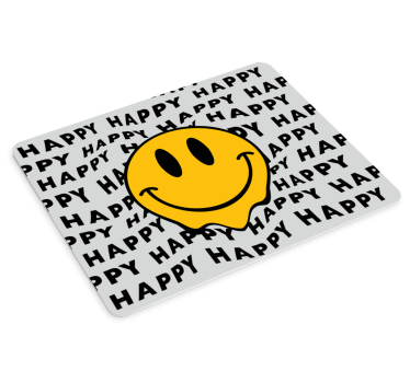 Tapis de souris citation Émoticône sourire - TenStickers