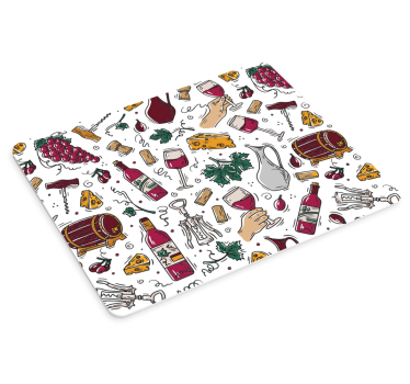Tapis de souris original illustrations sur le vin - TenStickers