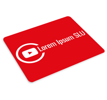 Tapis de souris nom avec logo élégant superposé - TenStickers