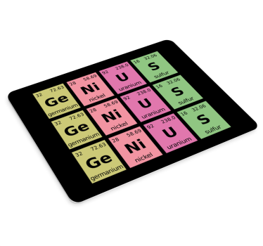 Tapis de souris citation tableau des éléments périodiques - TenStickers
