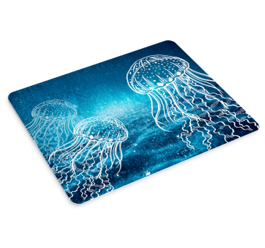Tapis de souris original scène de méduse éthérée - TenStickers