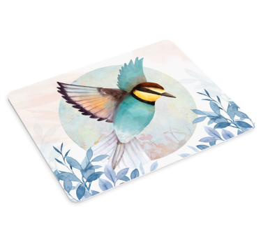 Tapis de souris original vol d'oiseaux colorés - TenStickers