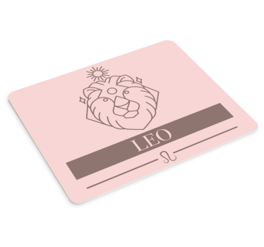 Tapis de souris citation symbole du lion - TenStickers