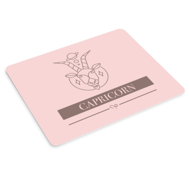 Tapis de souris capricorne symbole de la chèvre - TenStickers