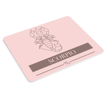 Tapis de souris citation figure symbolique du scorpion - TenStickers