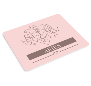 Tapis de souris bélier symbole du zodiaque - TenStickers