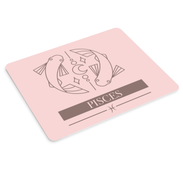 Tapis de souris poissons symbole zodiacal - TenStickers