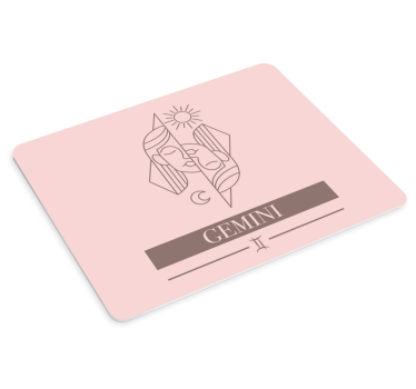 Tapis de souris gémeaux symbole du soleil - TenStickers