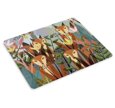 Tapis de souris original trio de renards fantaisistes - TenStickers