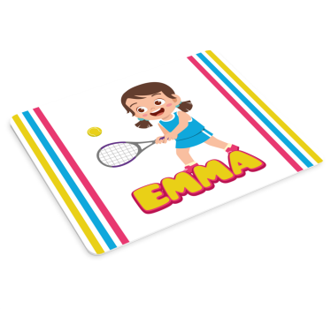Tapis de souris joueur de tennis animé - TenStickers