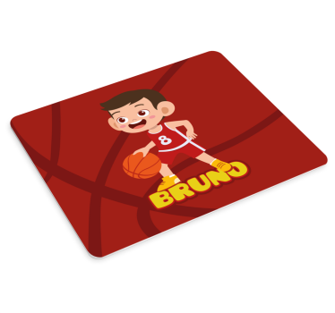Tapis de souris joyeux joueur de basketball - TenStickers