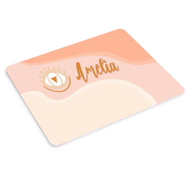 Tapis de souris nom graphique d'œil personnalisé - TenStickers