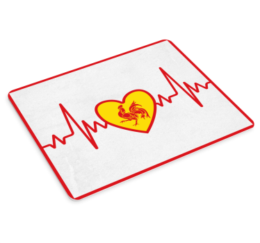 Tapis de souris style original J'aime la Wallonie - TenStickers
