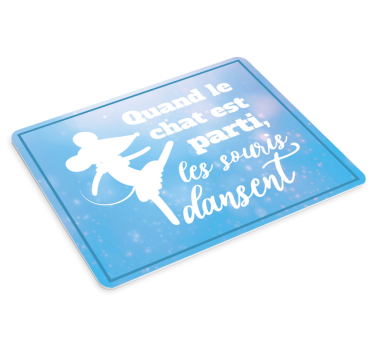 Tapis de souris avec citation les souris - TenStickers