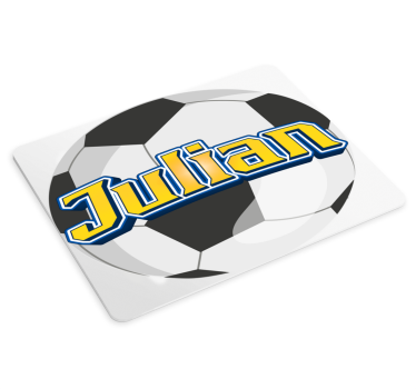 Tapis de souris ballon nom personnalisable - TenStickers
