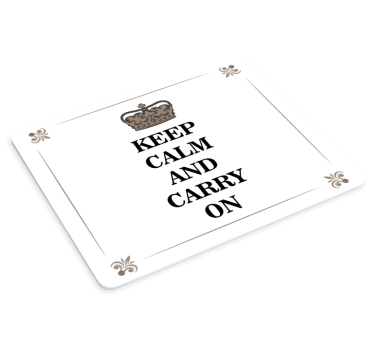 Tapis de souris Rester calme personnalisable - TenStickers