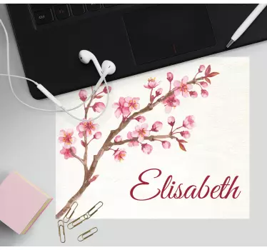 Tapis de souris arrangement de fleurs de cerisier - TenStickers