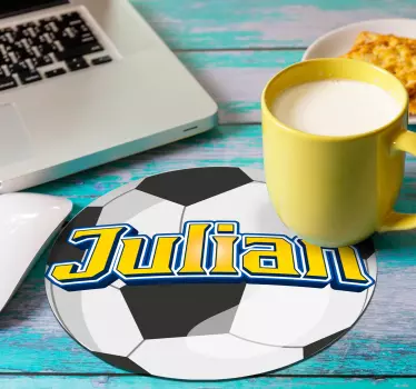 Tapis de souris ballon nom personnalisable - TenStickers