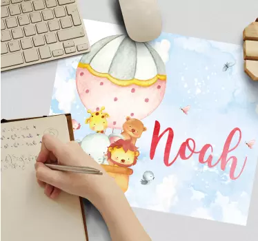 Tapis de souris aventure des ballons mignons - TenStickers