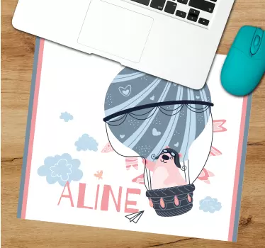 Tapis de souris aventure en ballon - TenStickers