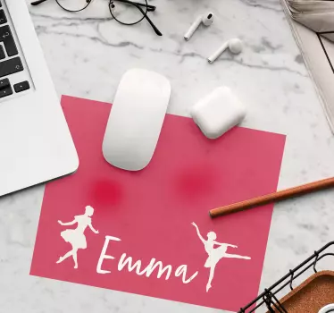 Tapis de souris ballet danse silhouettes - TenStickers