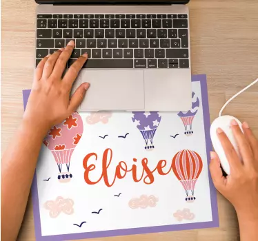 Tapis de souris ballons de hot air colorés - TenStickers