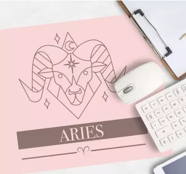 Tapis de souris bélier symbole du zodiaque - TenStickers