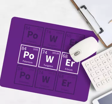 Tapis de souris citation affichage des éléments puissants - TenStickers