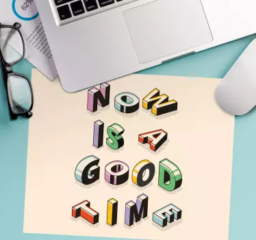 Tapis de souris citation art textuel motivant - TenStickers