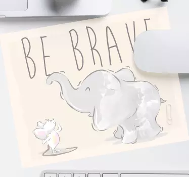 Tapis de souris citation compagnons animaux inspirants - TenStickers
