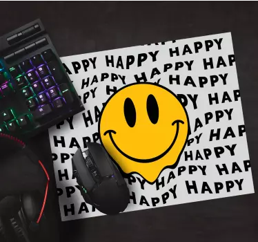 Tapis de souris citation Émoticône sourire - TenStickers