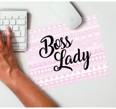 Tapis de souris citation femme inspirante - TenStickers