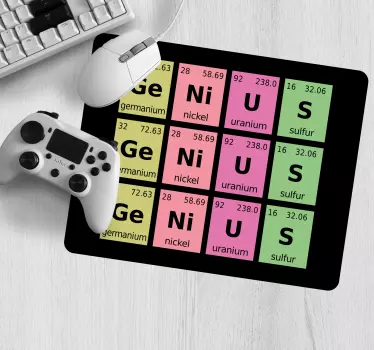 Tapis de souris citation tableau des éléments périodiques - TenStickers