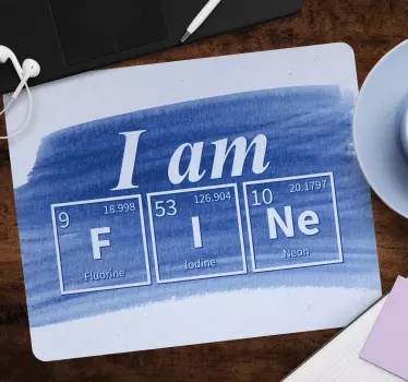Tapis de souris citation tableau périodique - TenStickers