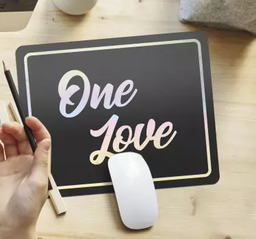 Tapis de souris citation un amour en citation - TenStickers