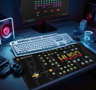 Tapis de souris gamer Écran d'arcade 8 bits - TenStickers