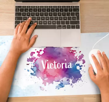 Tapis de souris éclat de couleurs aquarelle - TenStickers