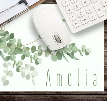Tapis de souris eucalyptus personnalisé - TenStickers