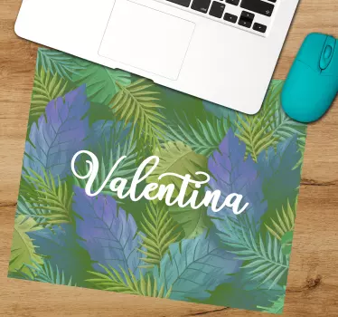 Tapis de souris feuillage tropical esthétique - TenStickers
