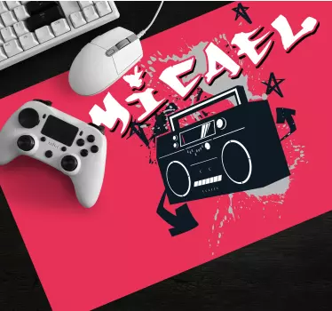 Tapis de souris gamer graphique retro boombox - TenStickers