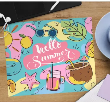 Tapis de souris hello Été design - TenStickers
