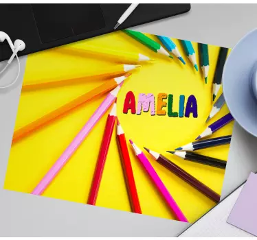 Tapis de souris nom affichage coloré du nom - TenStickers