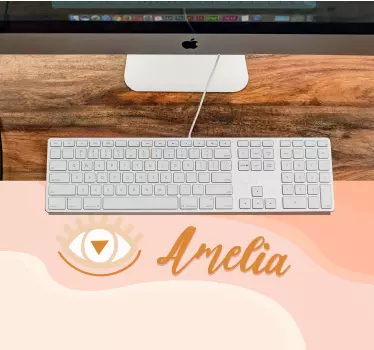 Tapis de souris nom graphique d'œil personnalisé - TenStickers