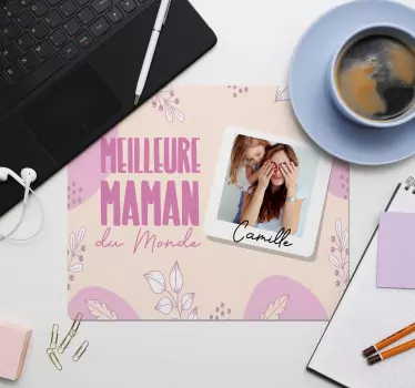 Tapis de souris avec nom meilleure mère - TenStickers