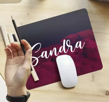 Tapis de souris nom scène de nuages personnalisée - TenStickers