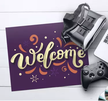 Tapis de souris nom texte accueillant Élégant - TenStickers