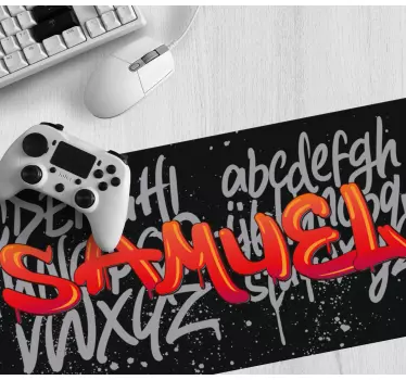 Tapis de souris nom typographie unique - TenStickers