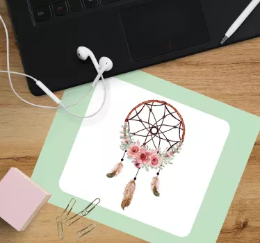 Tapis de souris original attrape-rêves floral - TenStickers